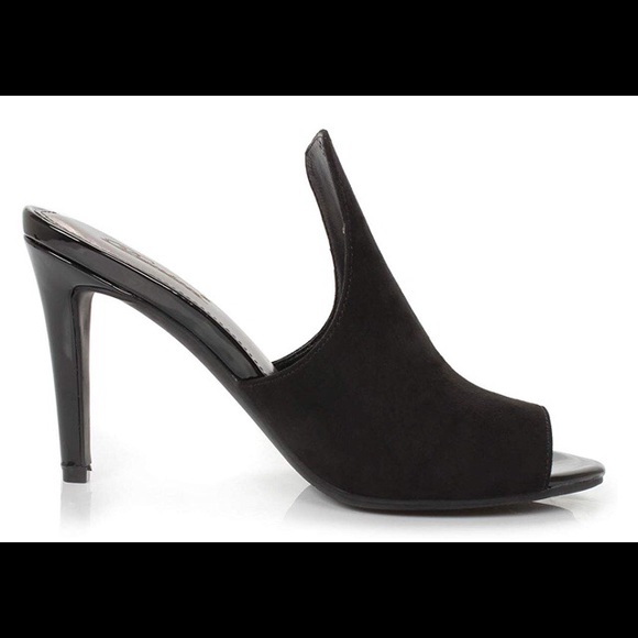 SEXY Black Mule Heels - Picture 3 of 3